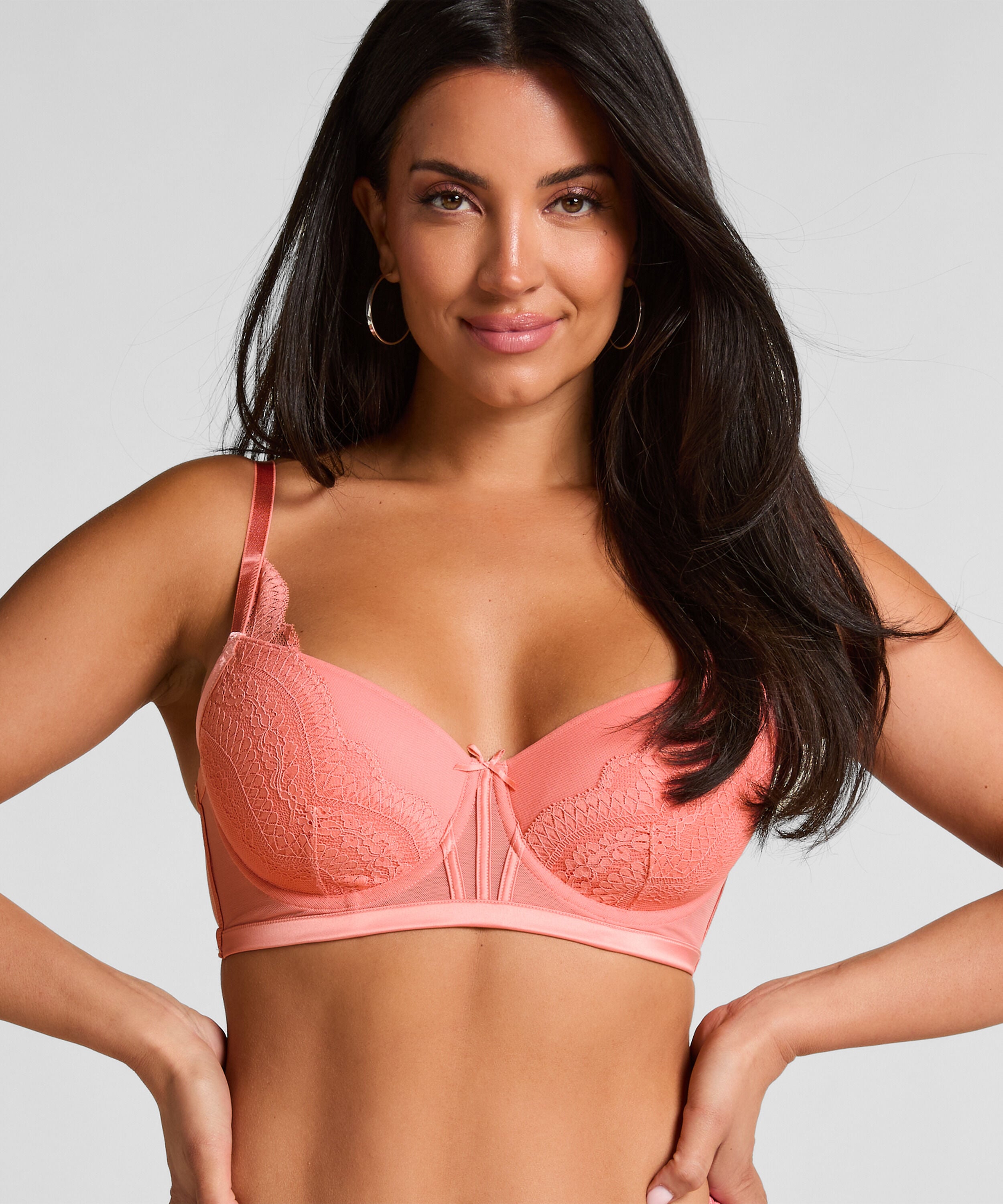 Sujetador push-up de aros Robijn, Naranja