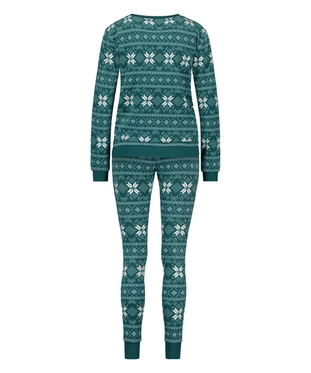 Conjunto de pijama Fleece, Azul