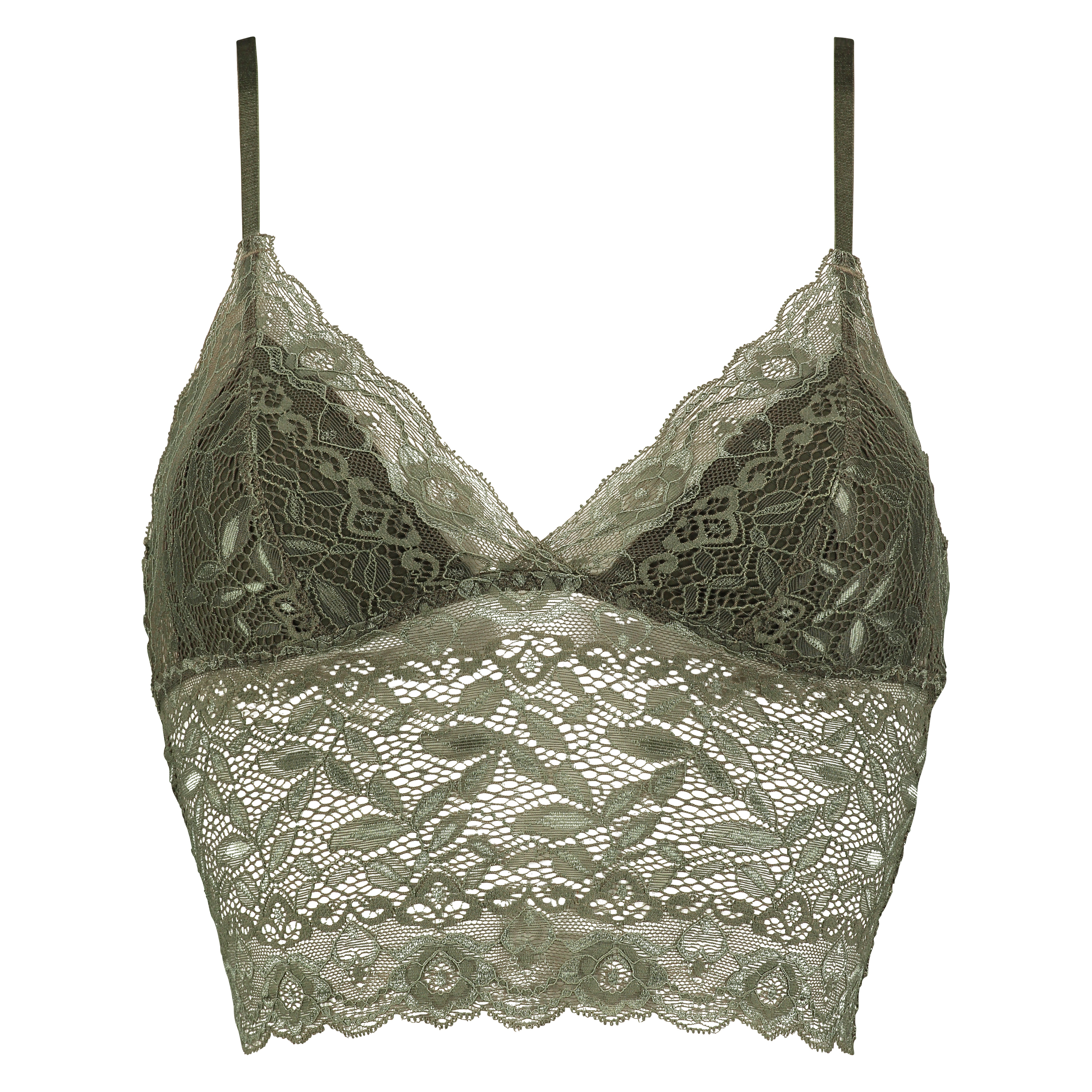 Bralette longline Fancy, Verde, main