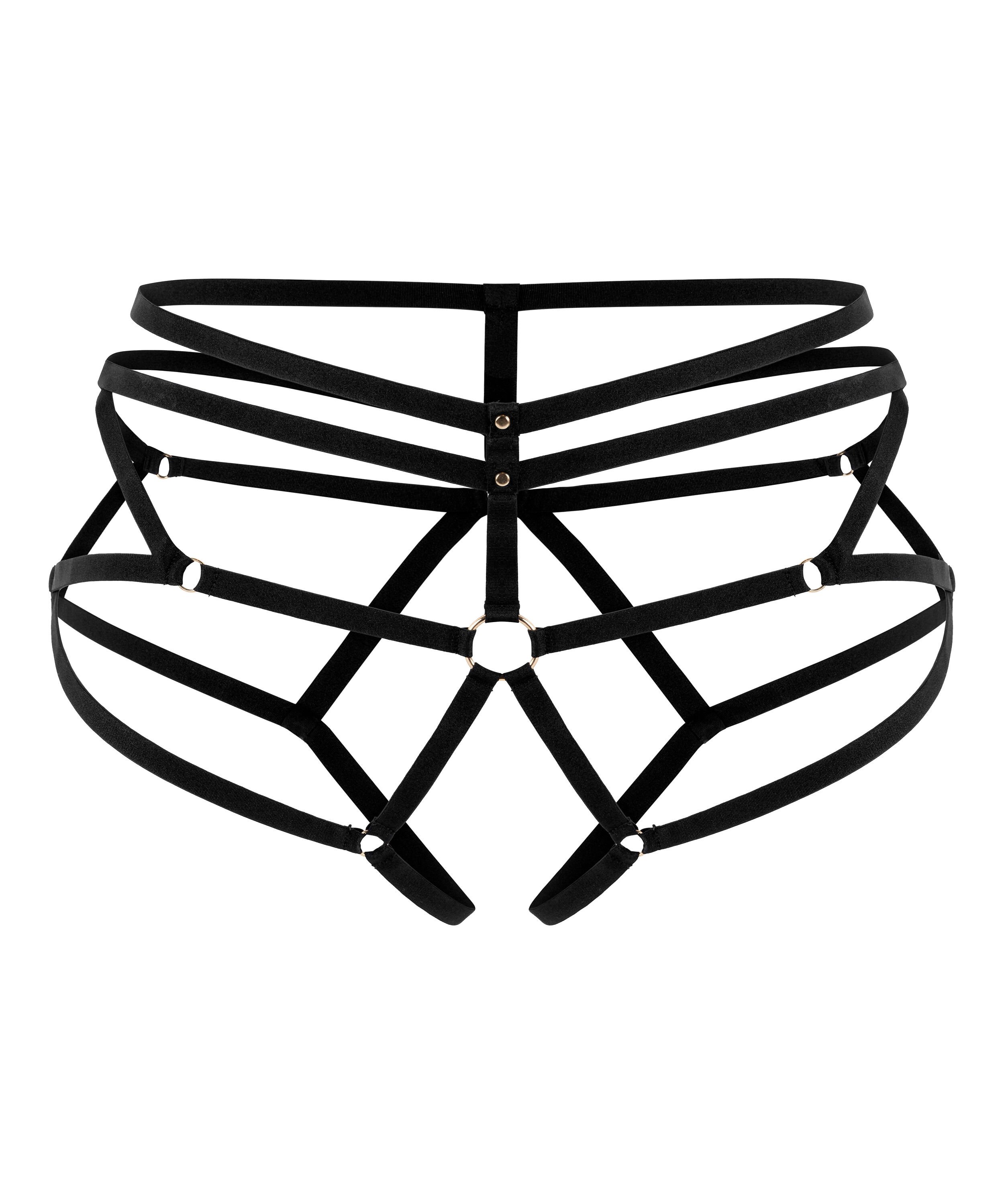 Braguita abierta el&aacute;stica, Negro