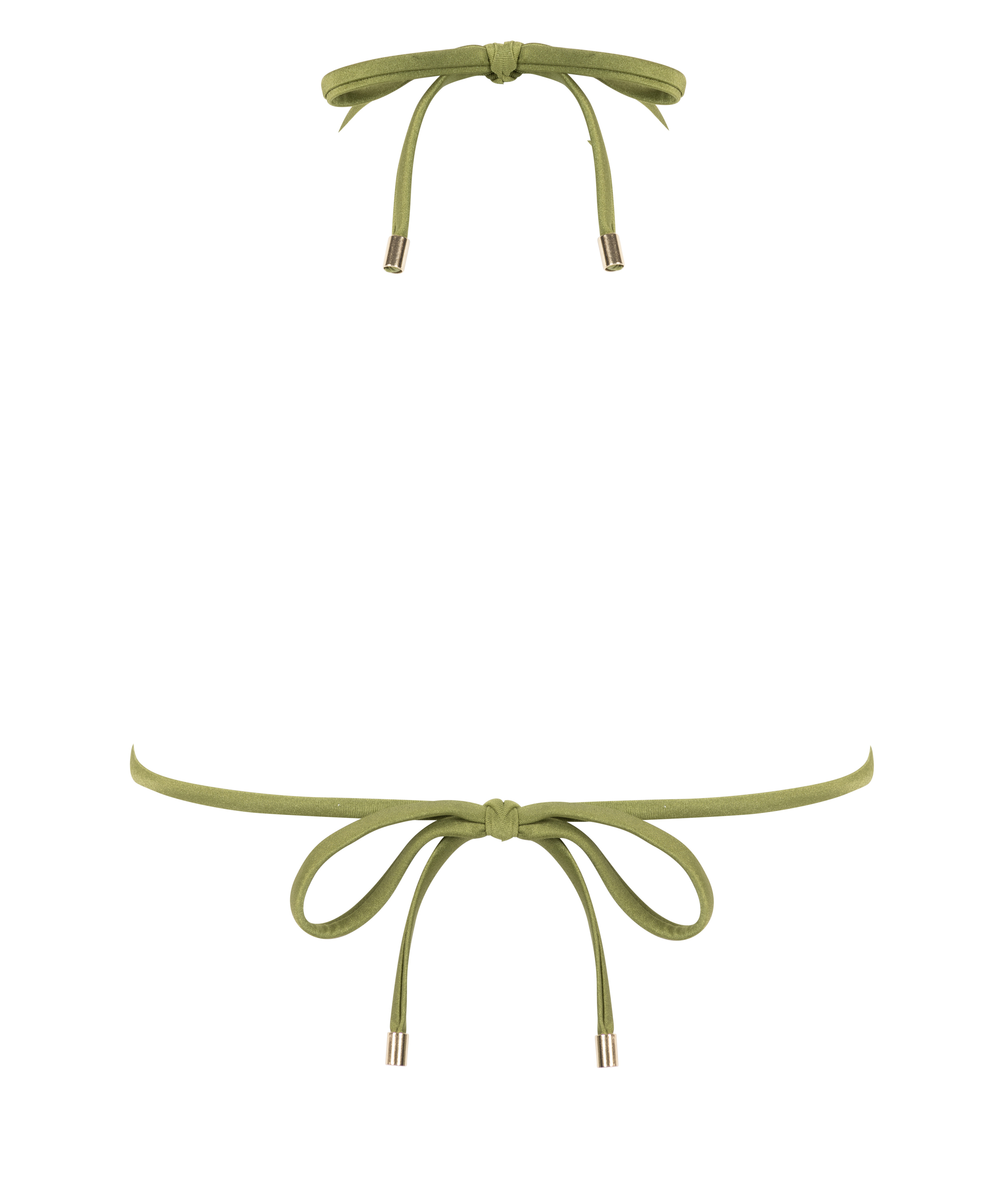 Top de bikini triangular Yucatan, Verde, main