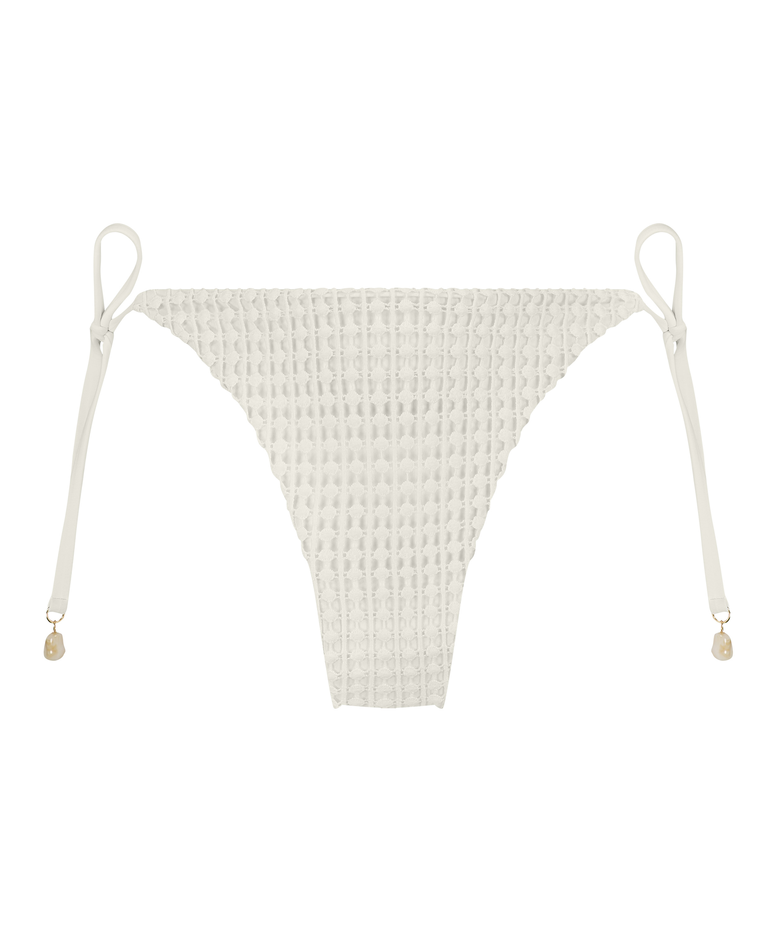 Braguita de Bikini Cheeky Tanga Maui Crochet, Blanco, main