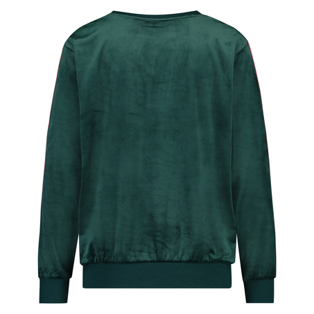 Top terciopelo raya, Verde
