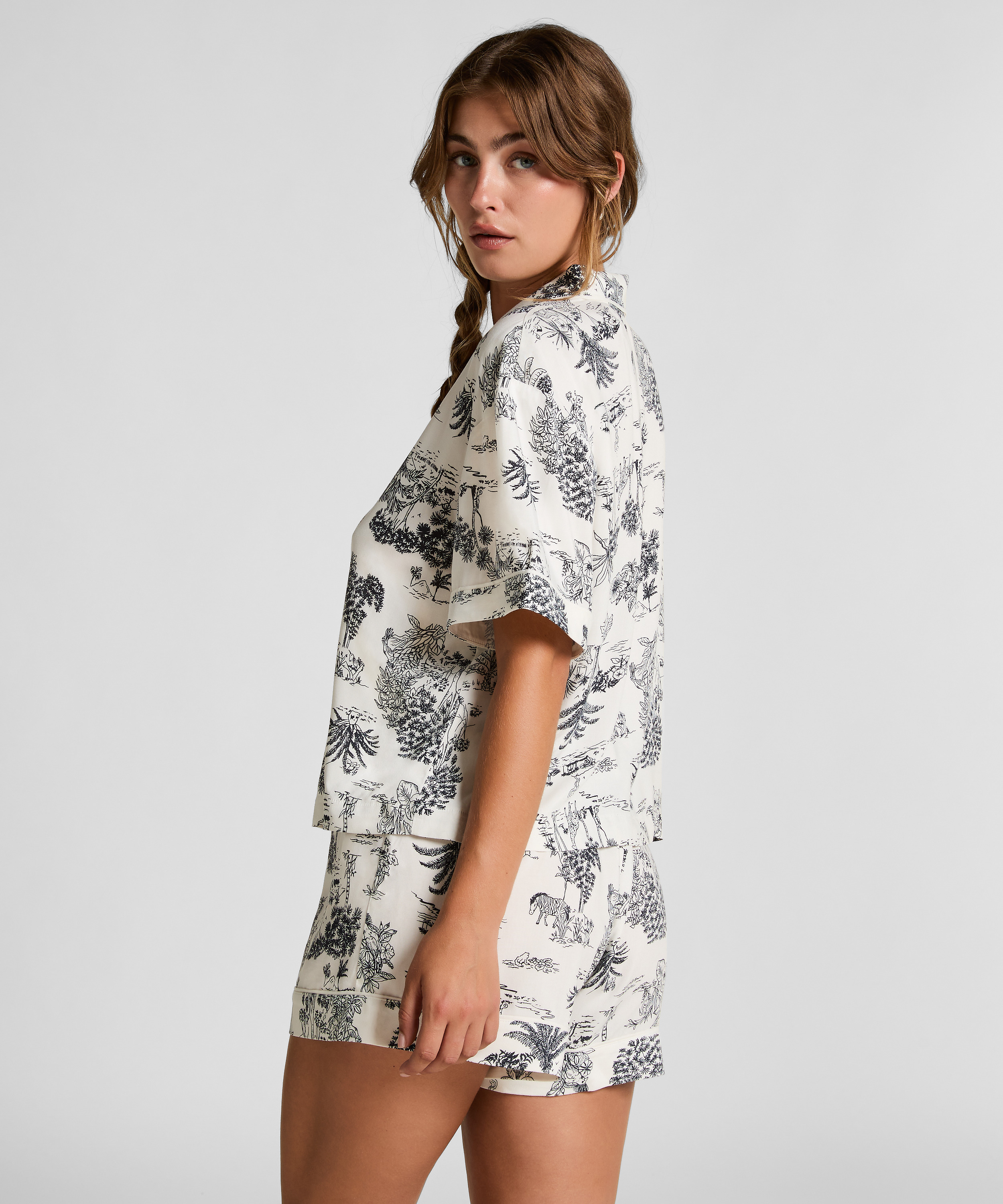 Shorts tejidos, Blanco, main