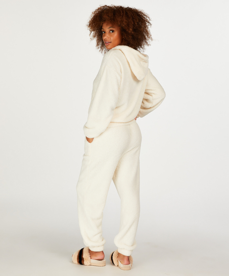 Sudadera con capucha Fleece Snuggle, Blanco