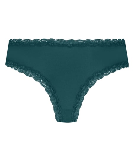 Brasile&ntilde;a en forma de V burn-out mesh, Verde