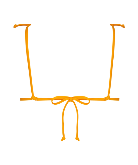 Top de bikini triangular Texture, Negro