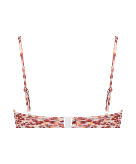 Top de bikini con aros preformado Tobago, Blanco