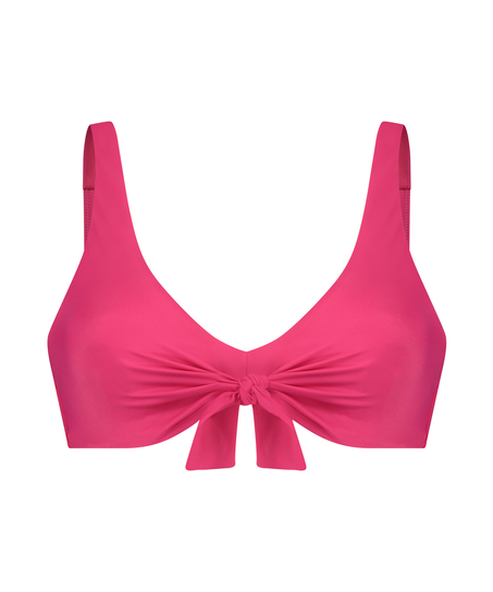 Top de bikini no preformado Luxe, Rosa