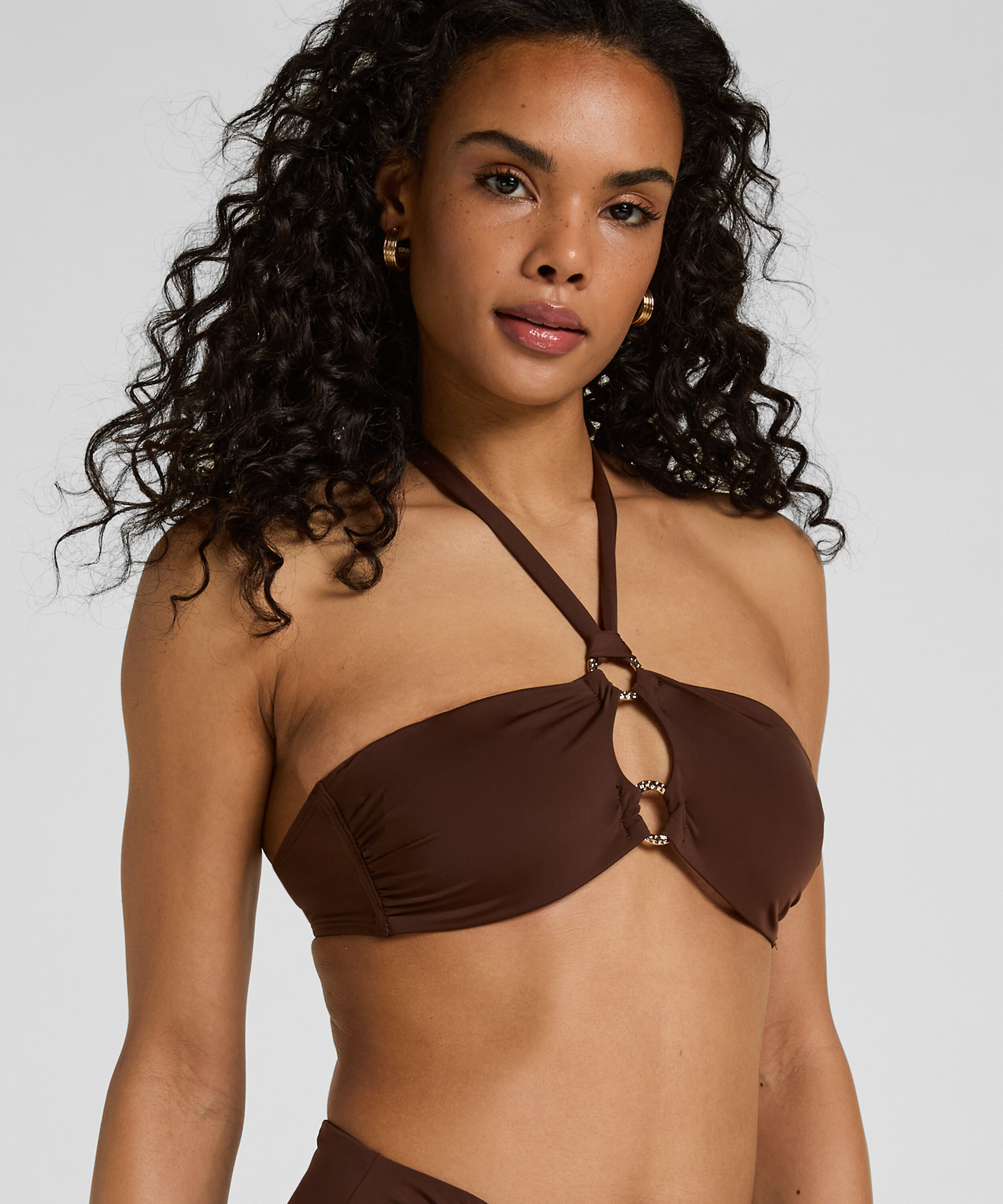 Bandeau Bikini Top Madrid, Marrón Bandeau Bikini Top Madrid, Marrón