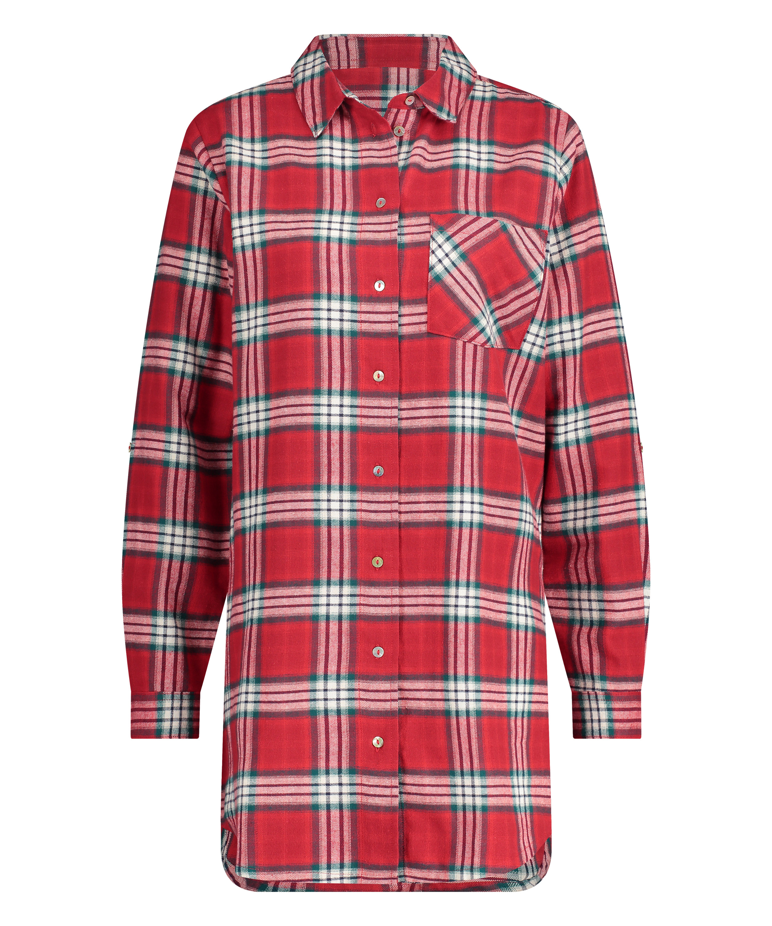 Camis&oacute;n boyfriend Check, Rojo, main