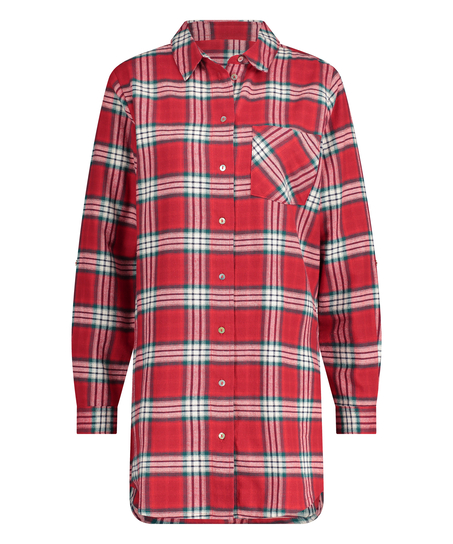 Camis&oacute;n boyfriend Check, Rojo