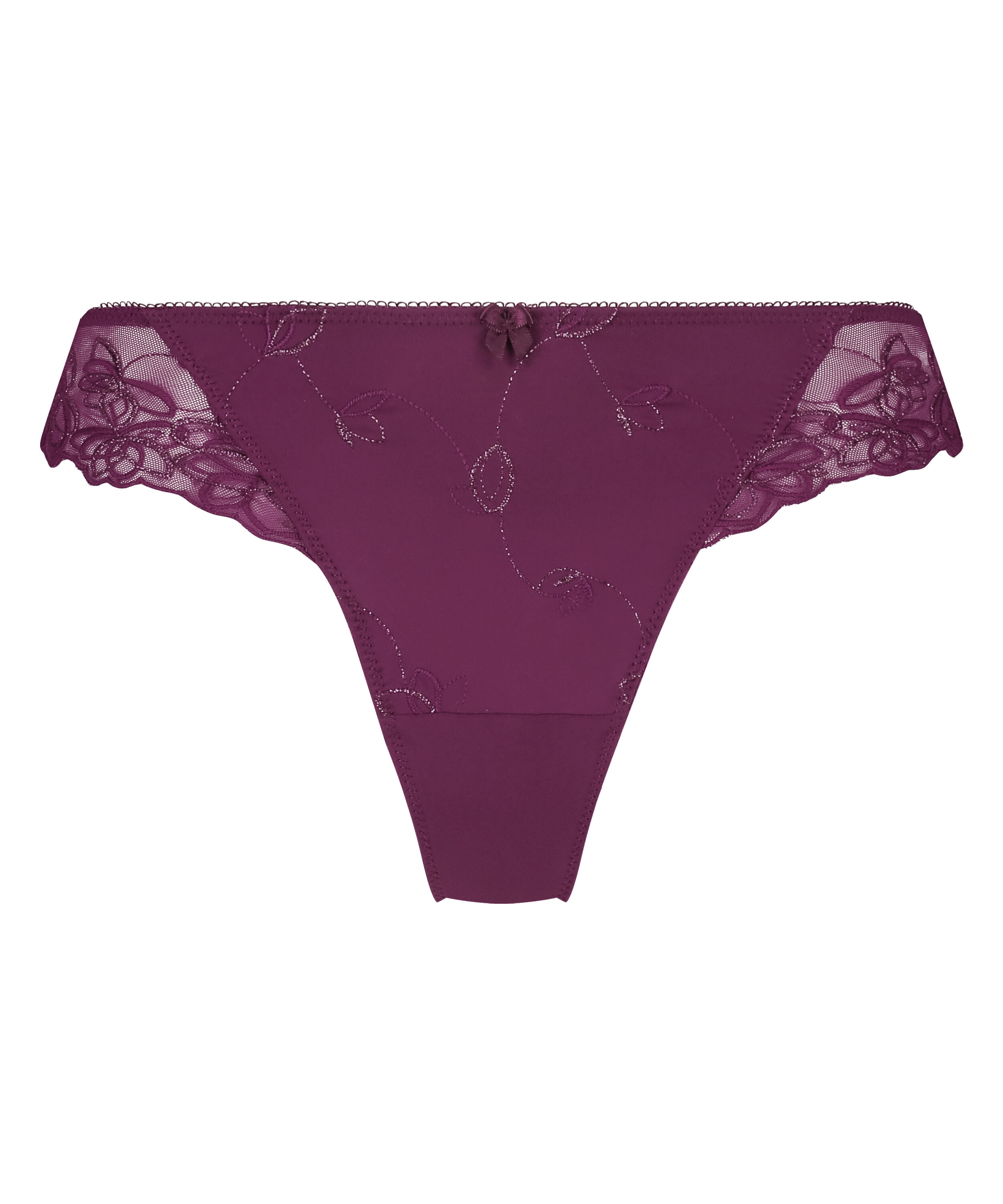 Tanga pantal&oacute;n corto Diva, Morado