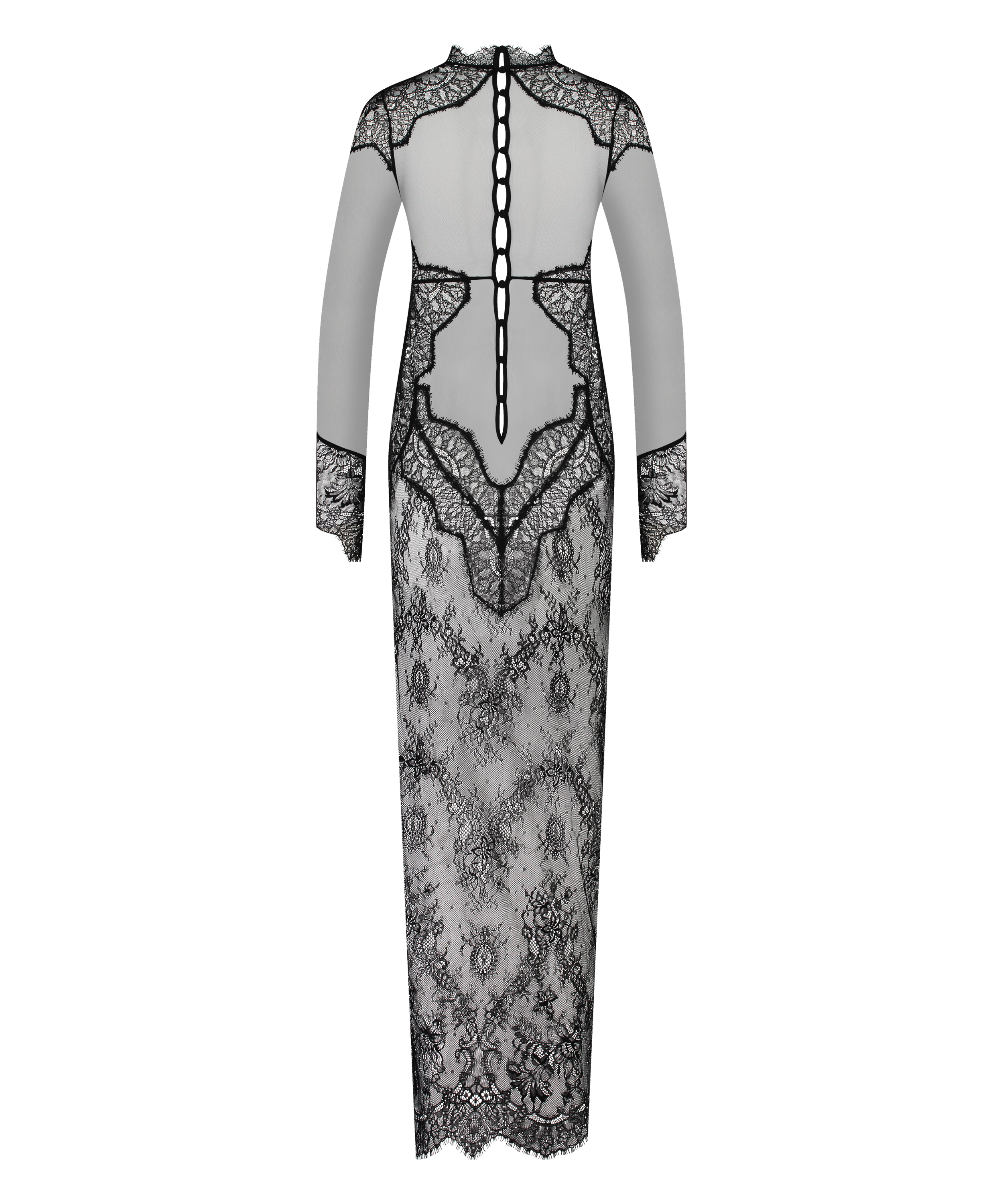 Vestido combinaci&oacute;n Melisande, Negro, main