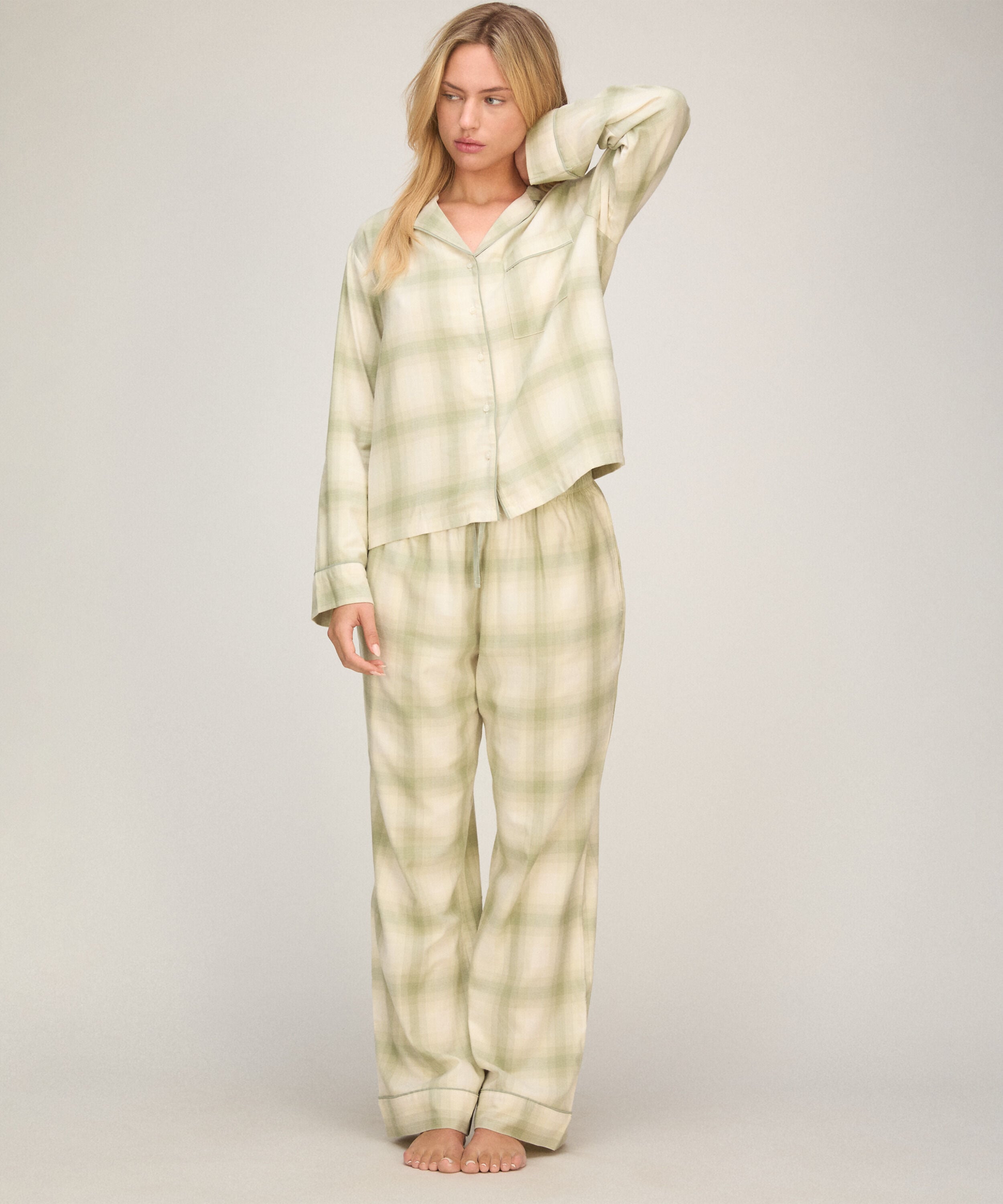 Pantalones de pijama Woven, Verde Pantalones de pijama Woven, Verde