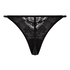 Tanga de pernera alta Sabrina, Negro