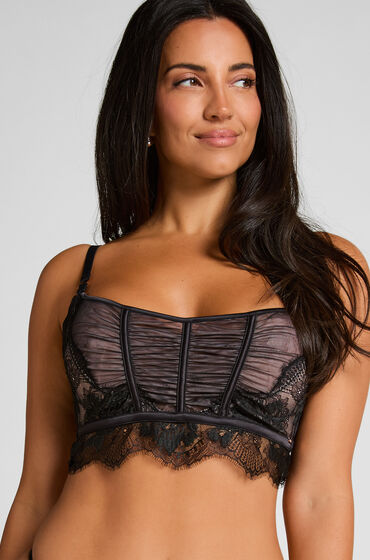 Hunkemöller Sujetador de aros no preformado longline Cynthia Negro