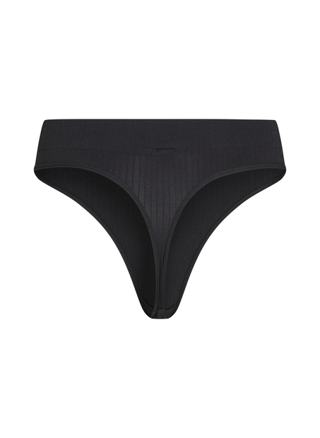 Tanga de tiro alto Dianne, Negro