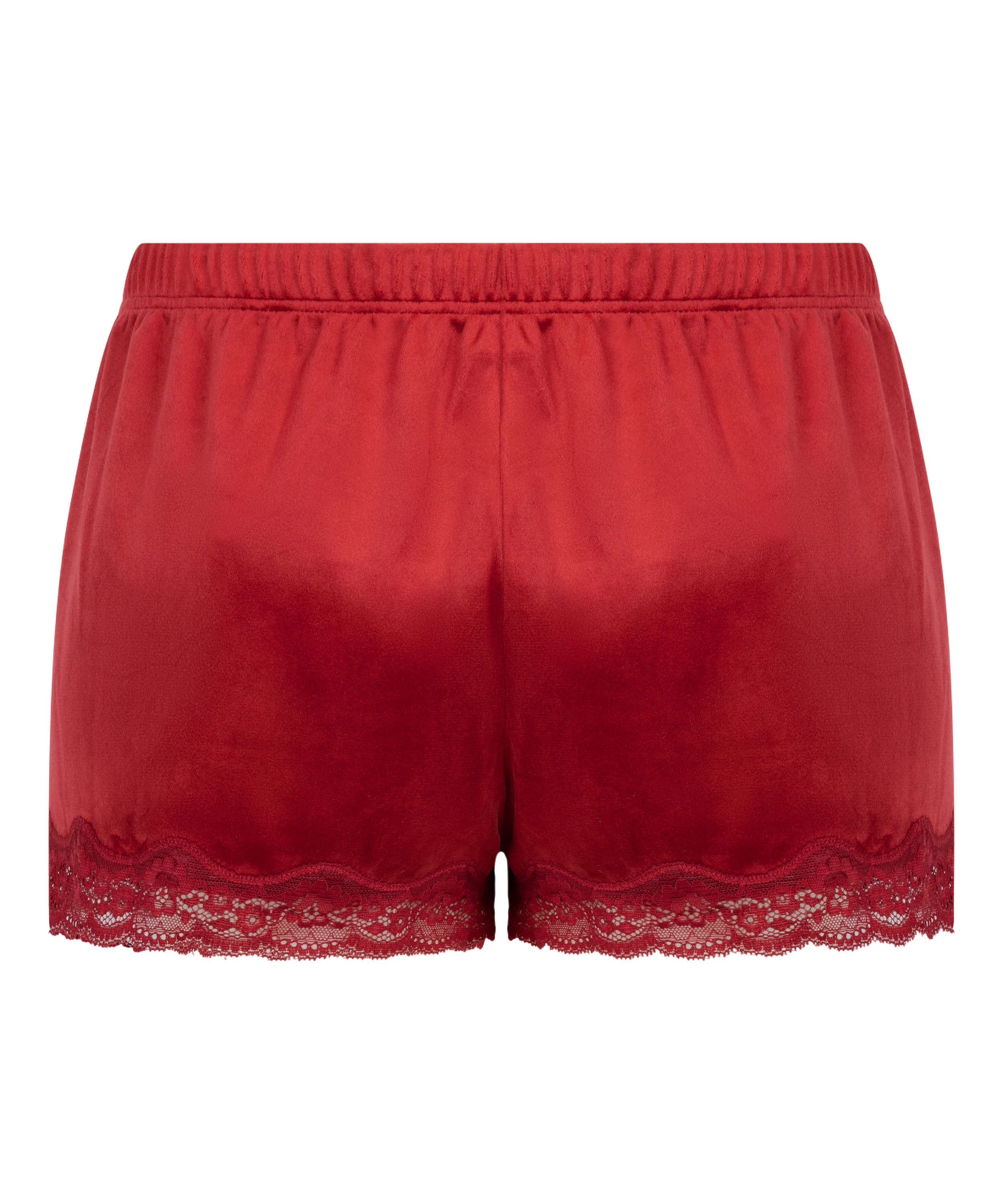 Short Velours Lace, Rojo, main