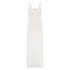 Vestido combinación largo Modal Lace, Blanco