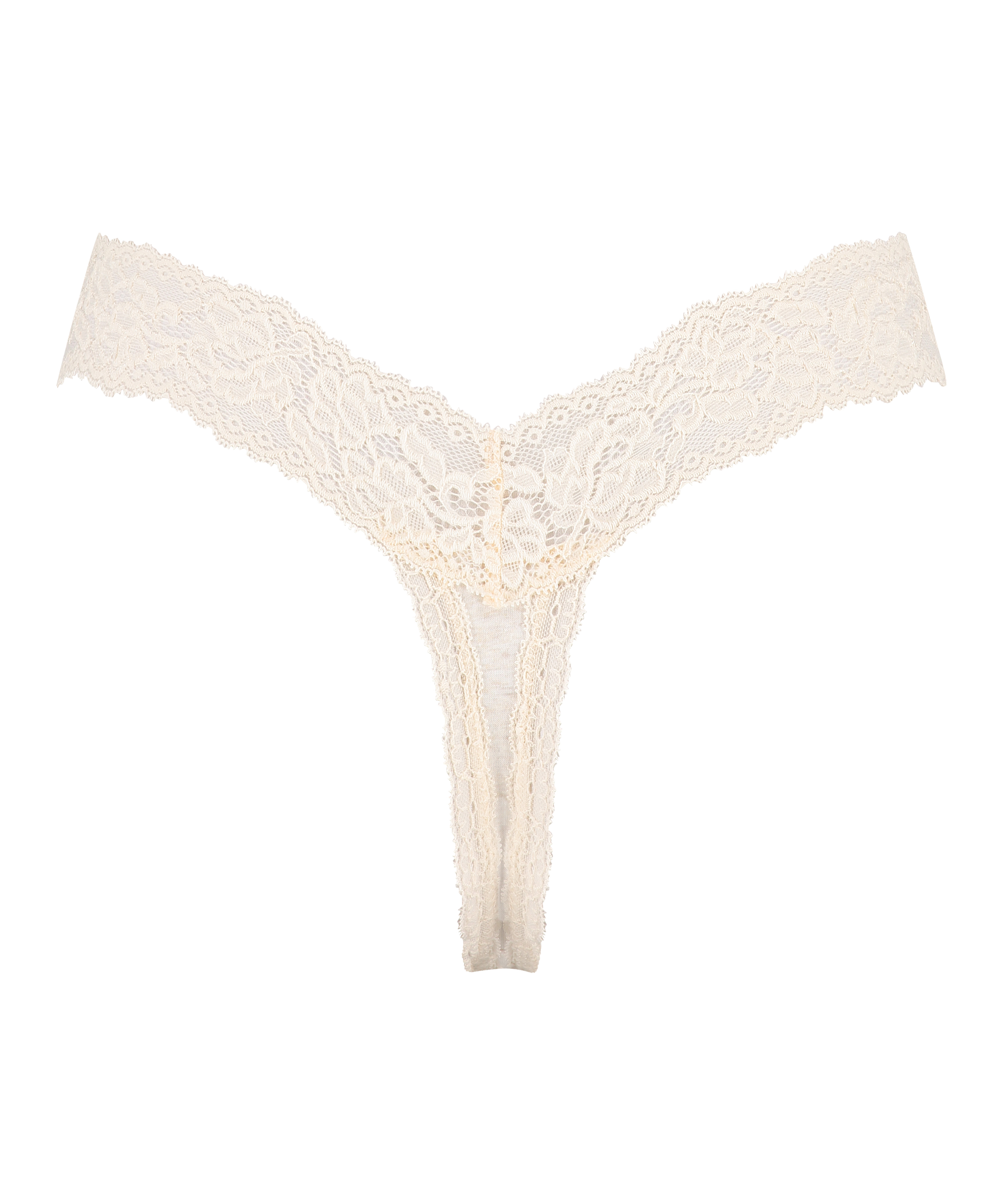 Tanga extrabajo de algodón, Beige, main