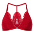 Bralette triangular Whitney, Rojo