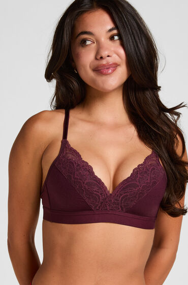 hunkemoller sujetador preformado sin aros sophie morado