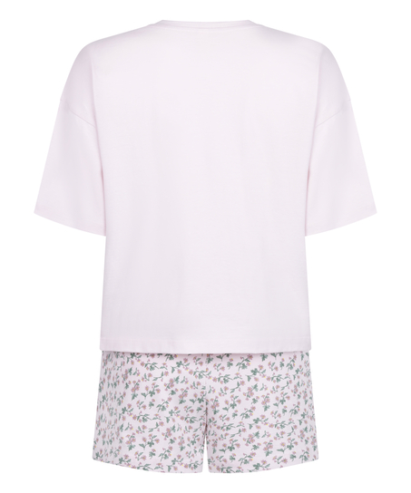 Pyjama Set Cotton Jersey Short, Morado