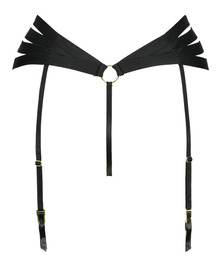 Tanga de tiro alto Femme, Negro