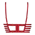 Sujetador push-up de aros preformado Vicky, Rojo