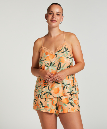 Pantalón corto de pijama, Rosa