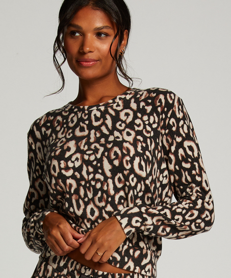 Top de pijama Jersey, Negro