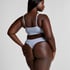 Tanga de tiro alto Dianne, Azul