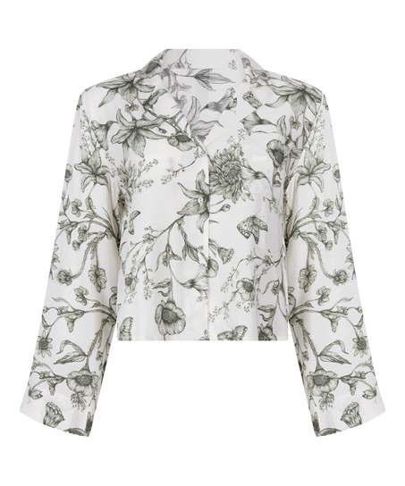 Top de pijama Storylover, Blanco