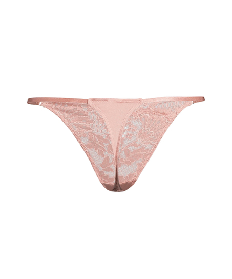 Tanga de pernera alta Essie, Morado