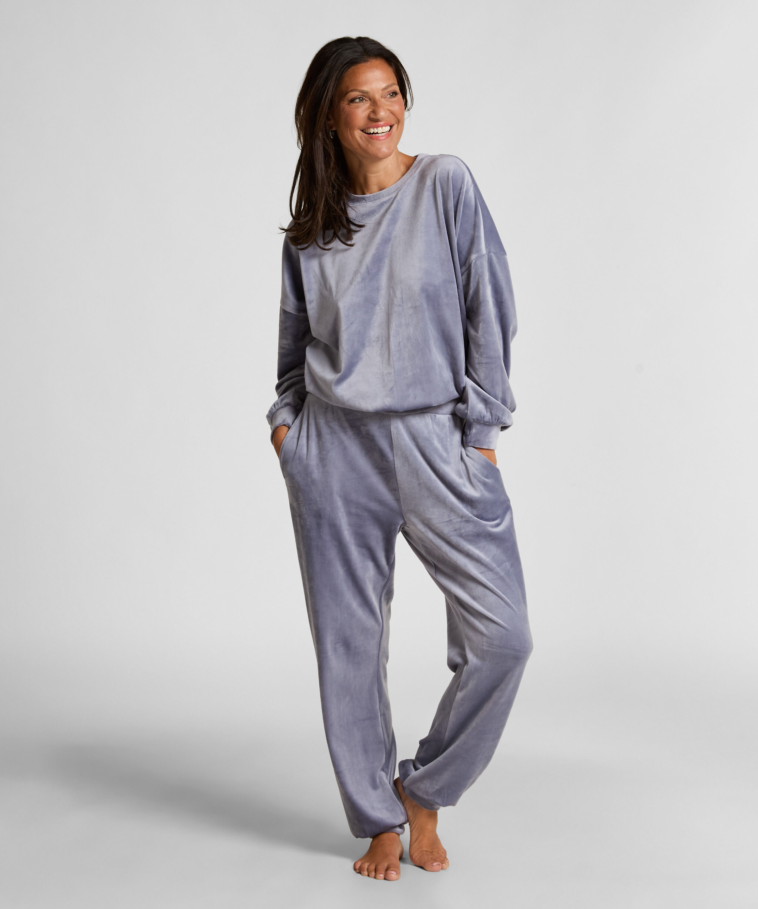 Pantalones de deporte Velours, Azul