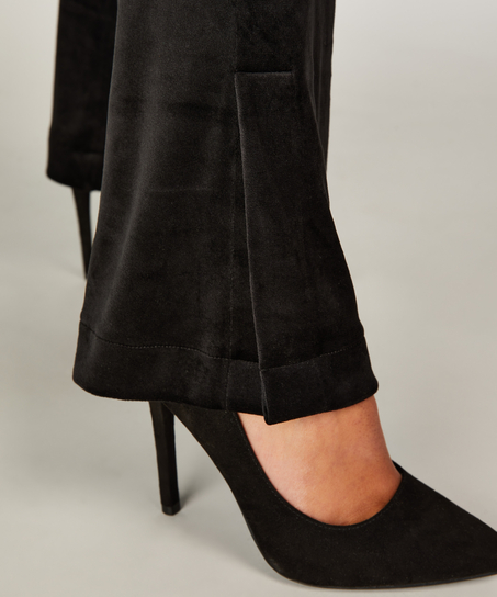 Mallas acampanadas de terciopelo, Negro