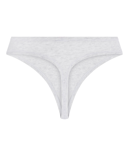 Tanga de algodón suave, Gris