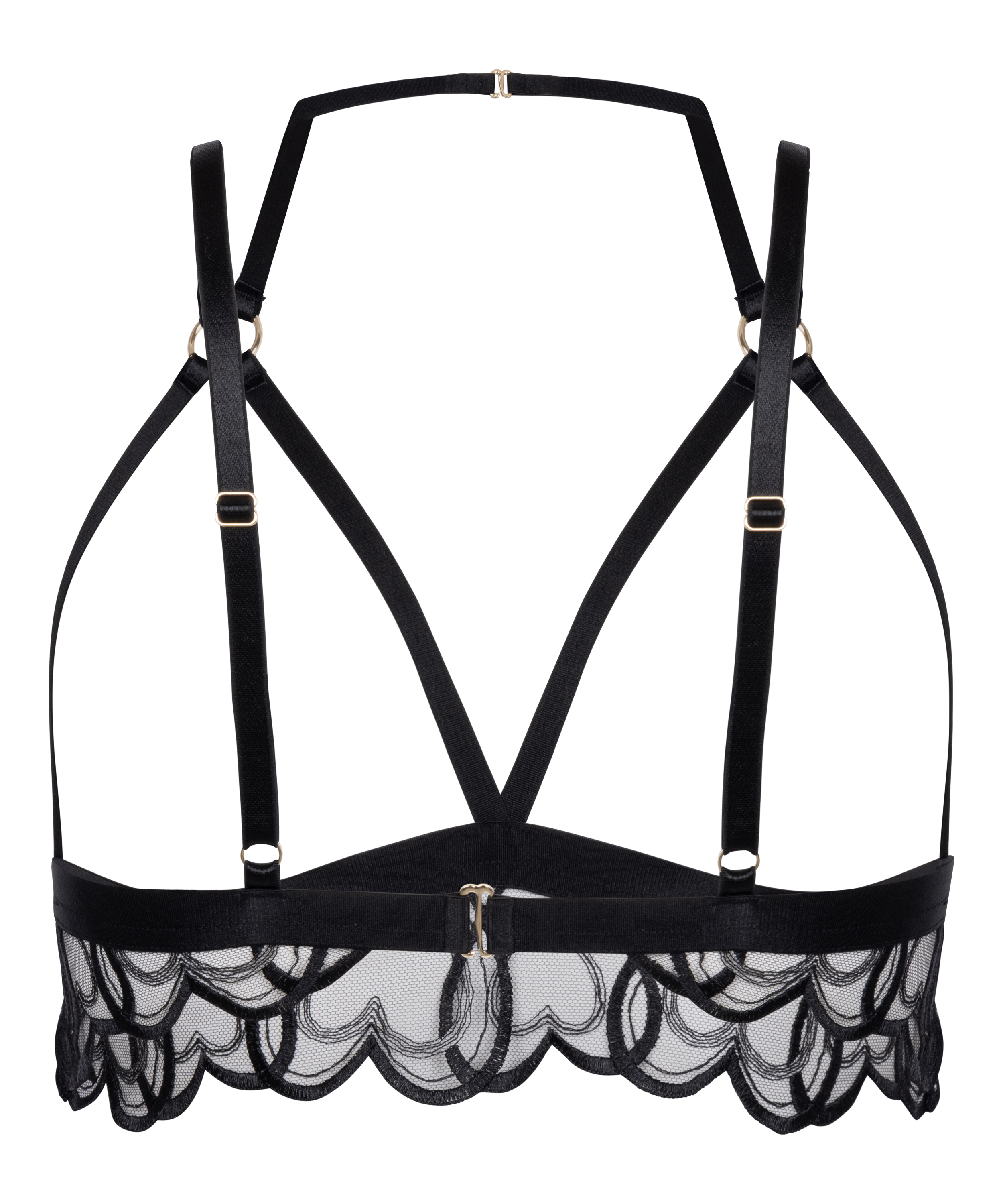 Bralette abierto Olivia, Negro, main