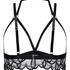 Bralette abierto Olivia, Negro