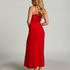 Vestido lencero Nora Lace Long, Rojo