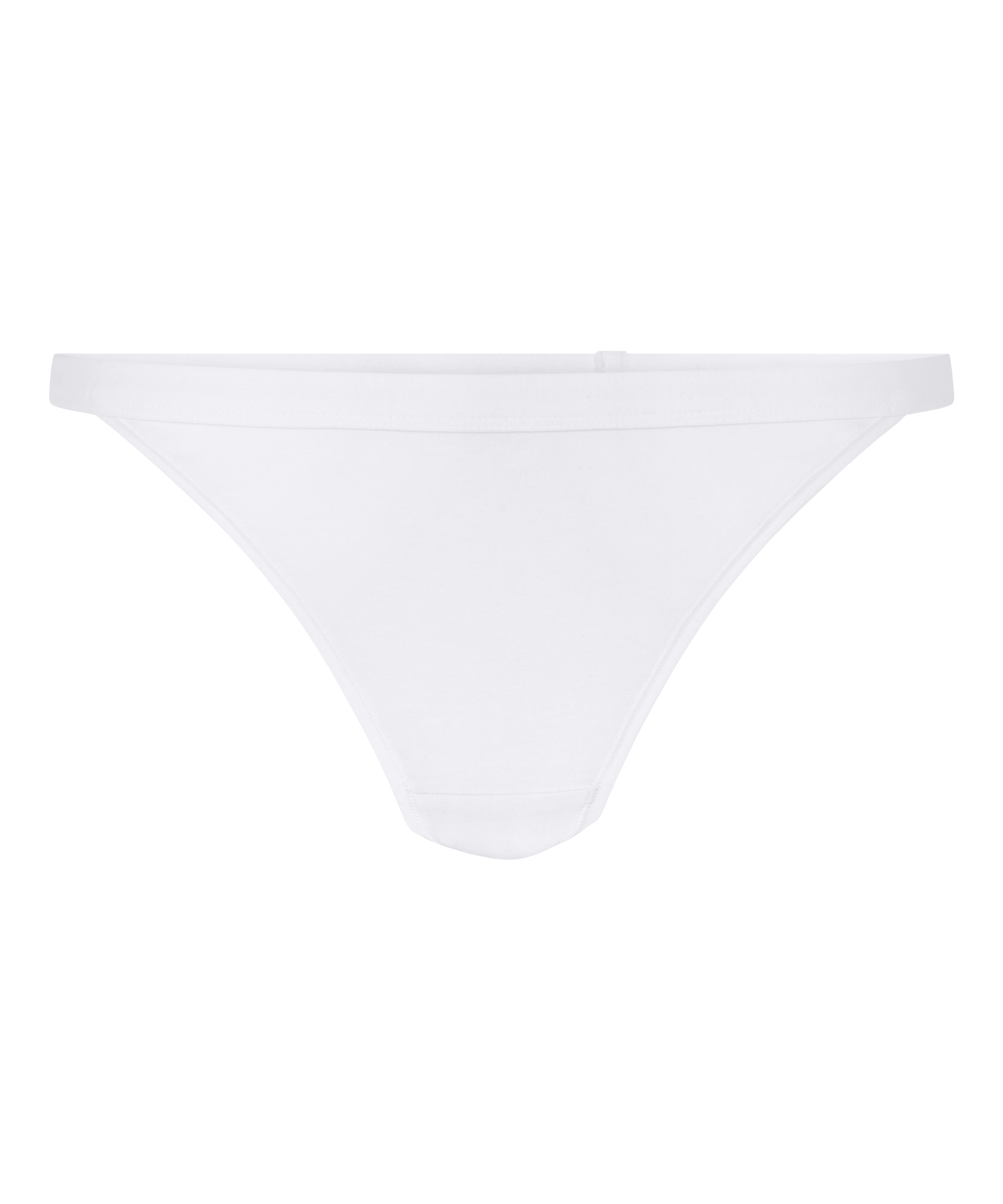 Tanga de algod&oacute;n, Blanco, main