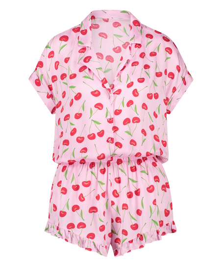 Onesie Teddy Cherry, Rosa