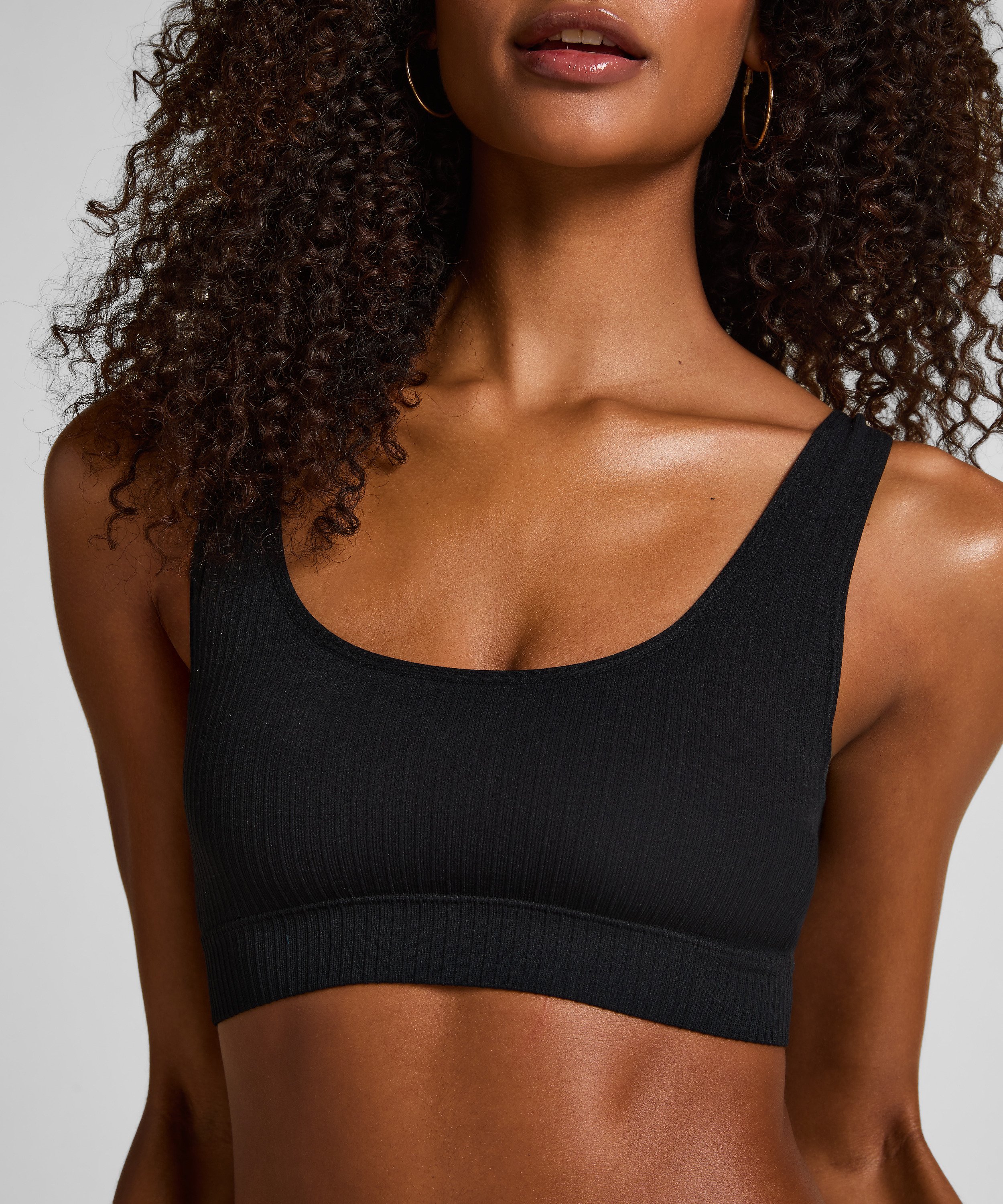 Bralette Dianne Scoop, Negro, main