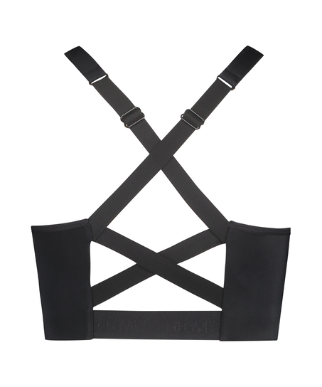 HKMX Sujetador deportivo The Pro Level 3, Negro