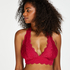 Sujetador bralette Halter Lace, Rosa
