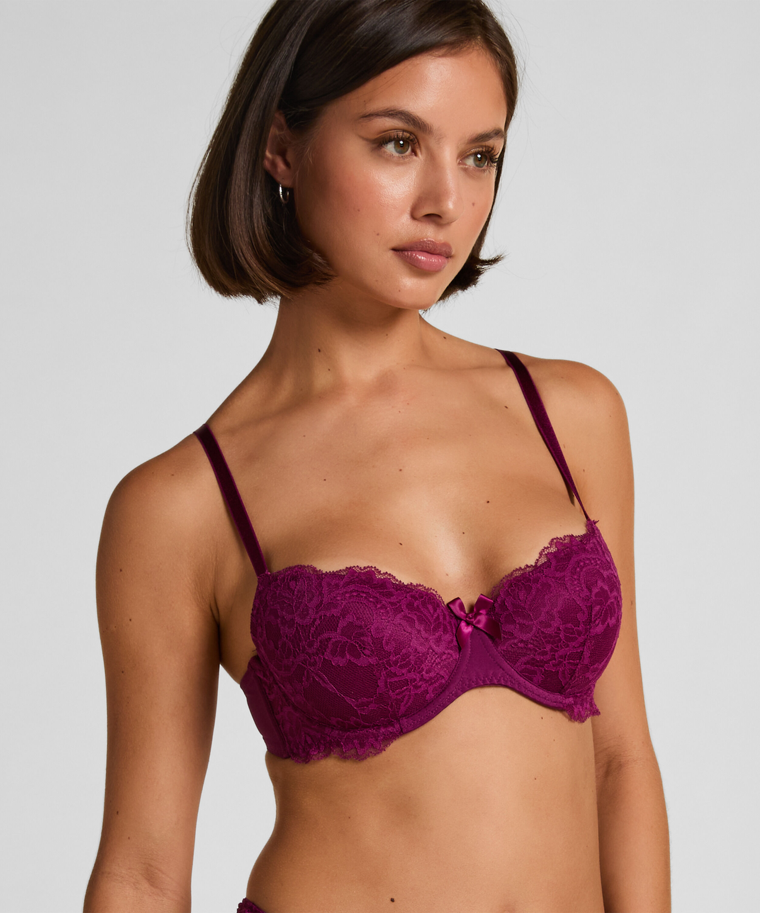 Sujetador con aros preformado Teddy, Morado