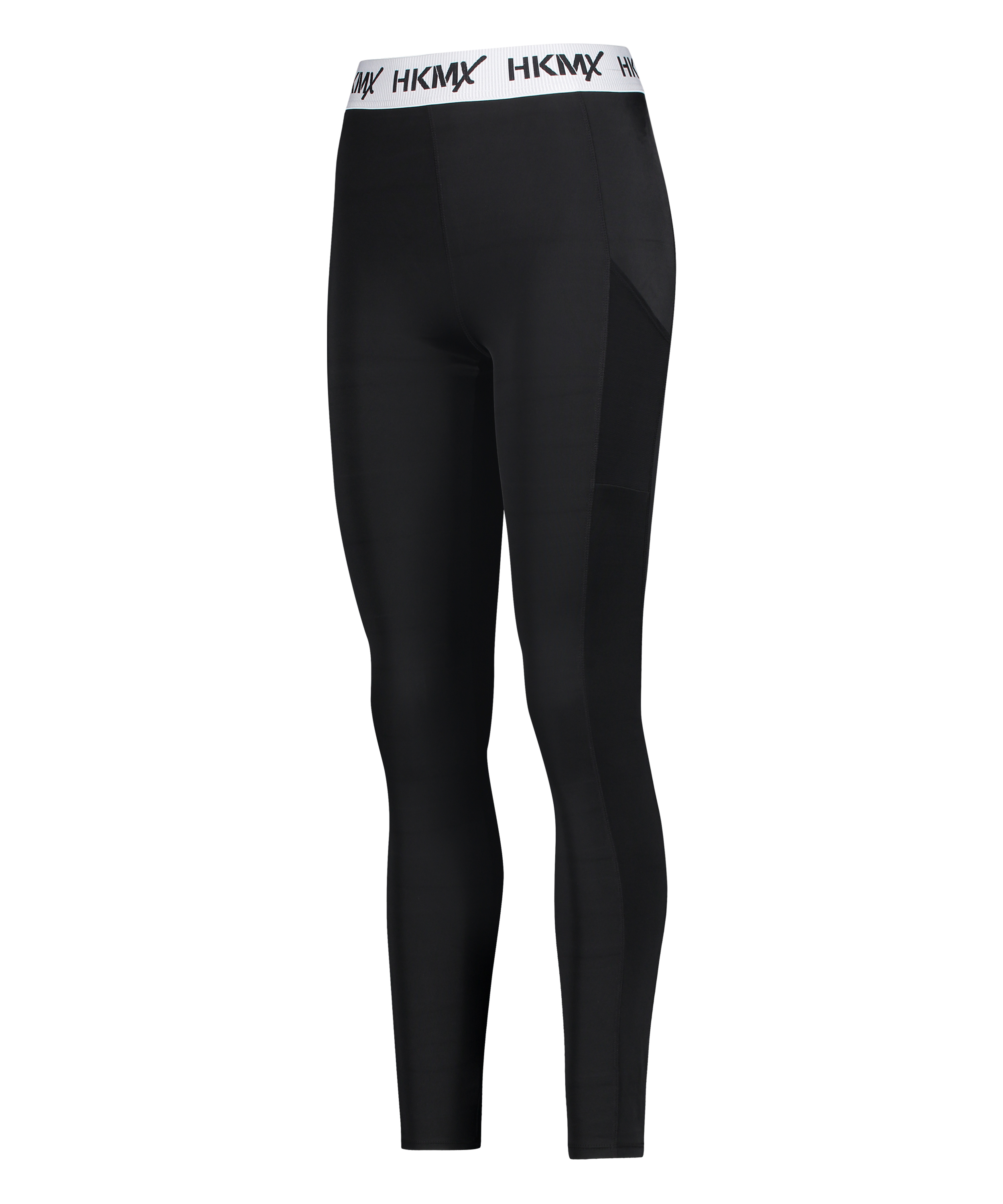 Leggings deportivos de cintura regular HKMX, Negro, main