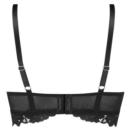 Sujetador push-up preformado sin aros Evey, Negro