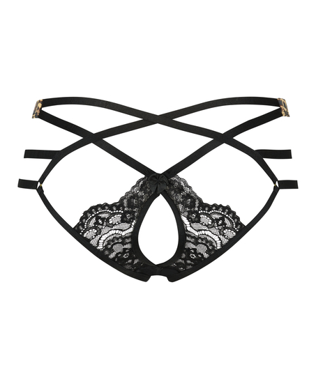 Braguita brasileña con entrepierna abierta Mitzy, Negro